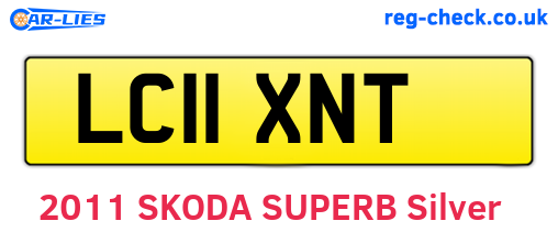 LC11XNT are the vehicle registration plates.