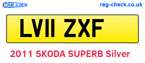 LV11ZXF are the vehicle registration plates.