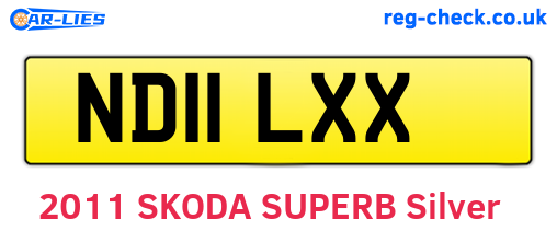 ND11LXX are the vehicle registration plates.