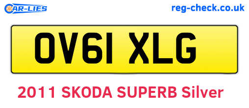 OV61XLG are the vehicle registration plates.