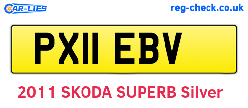 PX11EBV are the vehicle registration plates.