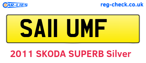 SA11UMF are the vehicle registration plates.
