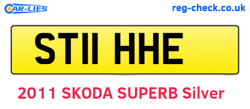ST11HHE are the vehicle registration plates.