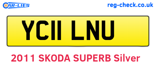 YC11LNU are the vehicle registration plates.