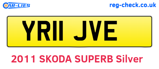 YR11JVE are the vehicle registration plates.