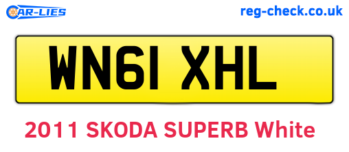 WN61XHL are the vehicle registration plates.