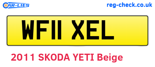 WF11XEL are the vehicle registration plates.