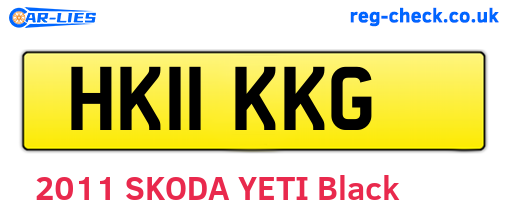 HK11KKG are the vehicle registration plates.
