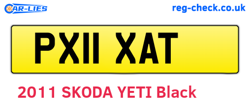 PX11XAT are the vehicle registration plates.