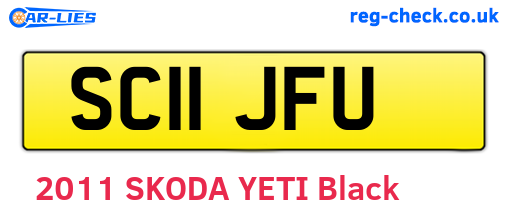 SC11JFU are the vehicle registration plates.