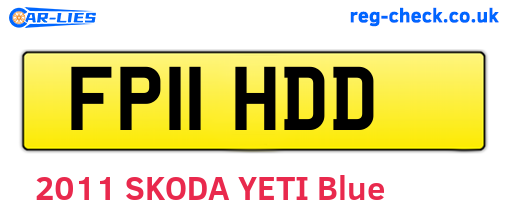 FP11HDD are the vehicle registration plates.