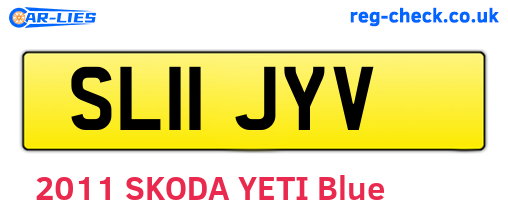 SL11JYV are the vehicle registration plates.