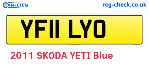 YF11LYO are the vehicle registration plates.