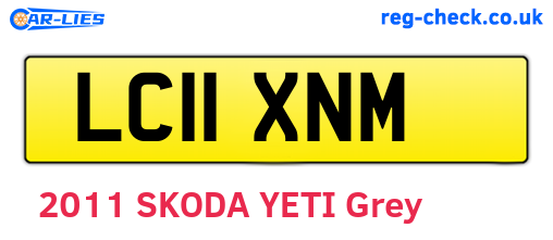 LC11XNM are the vehicle registration plates.