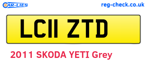 LC11ZTD are the vehicle registration plates.