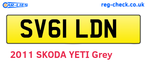 SV61LDN are the vehicle registration plates.