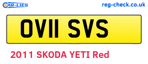 OV11SVS are the vehicle registration plates.