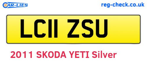 LC11ZSU are the vehicle registration plates.