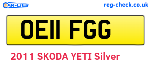 OE11FGG are the vehicle registration plates.