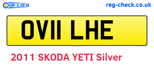OV11LHE are the vehicle registration plates.