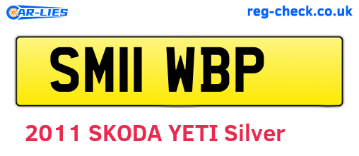 SM11WBP are the vehicle registration plates.