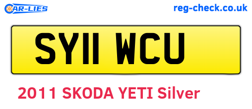 SY11WCU are the vehicle registration plates.