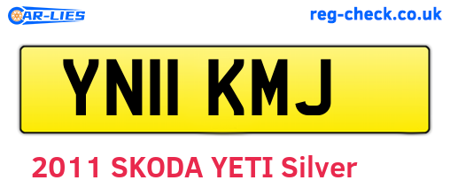 YN11KMJ are the vehicle registration plates.
