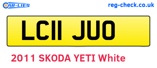LC11JUO are the vehicle registration plates.