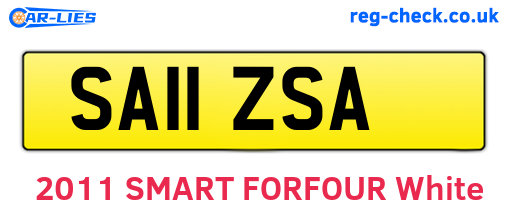 SA11ZSA are the vehicle registration plates.