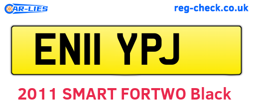 EN11YPJ are the vehicle registration plates.