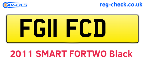 FG11FCD are the vehicle registration plates.