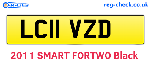 LC11VZD are the vehicle registration plates.