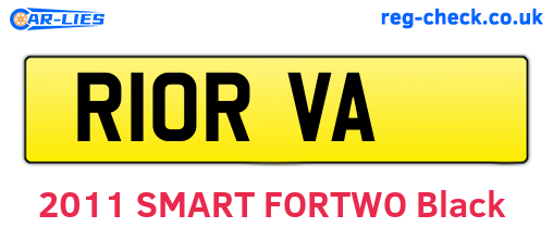 R10RVA are the vehicle registration plates.