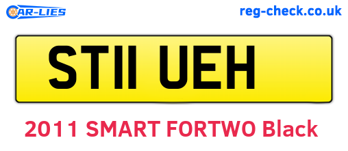 ST11UEH are the vehicle registration plates.