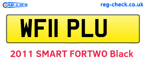WF11PLU are the vehicle registration plates.