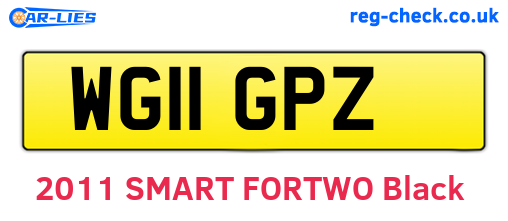 WG11GPZ are the vehicle registration plates.
