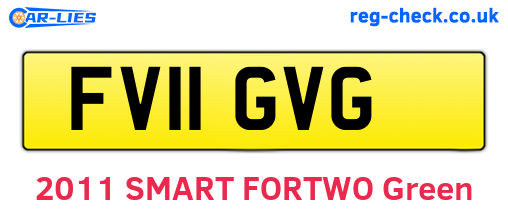 FV11GVG are the vehicle registration plates.
