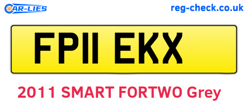 FP11EKX are the vehicle registration plates.