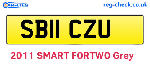 SB11CZU are the vehicle registration plates.