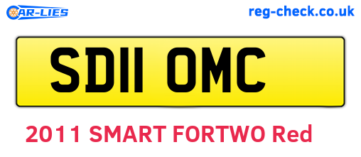 SD11OMC are the vehicle registration plates.