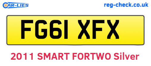 FG61XFX are the vehicle registration plates.