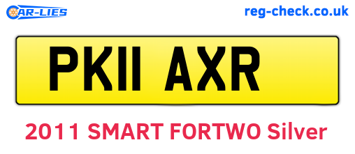 PK11AXR are the vehicle registration plates.