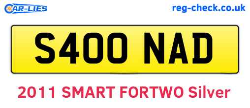 S400NAD are the vehicle registration plates.