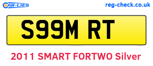 S99MRT are the vehicle registration plates.