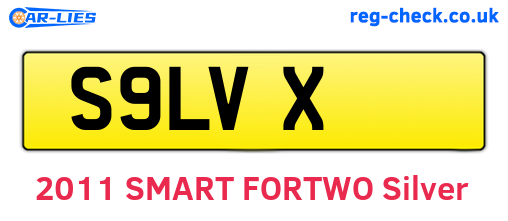 S9LVX are the vehicle registration plates.