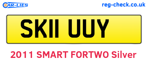 SK11UUY are the vehicle registration plates.