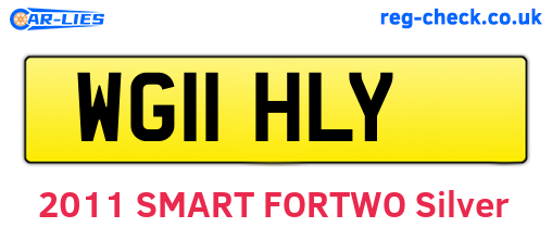 WG11HLY are the vehicle registration plates.