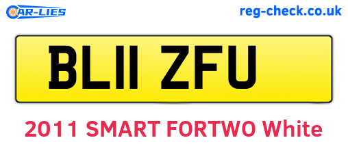 BL11ZFU are the vehicle registration plates.