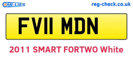 FV11MDN are the vehicle registration plates.