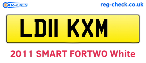 LD11KXM are the vehicle registration plates.